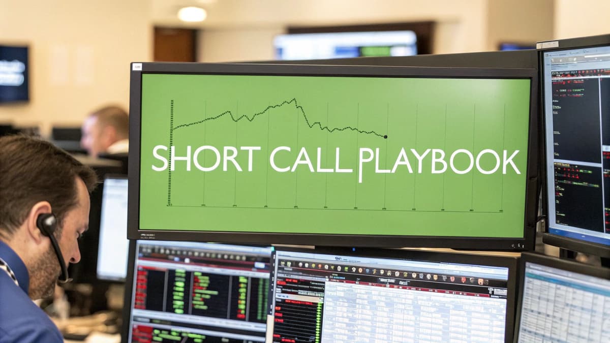 The Short Call Option Playbook for Income and Risk